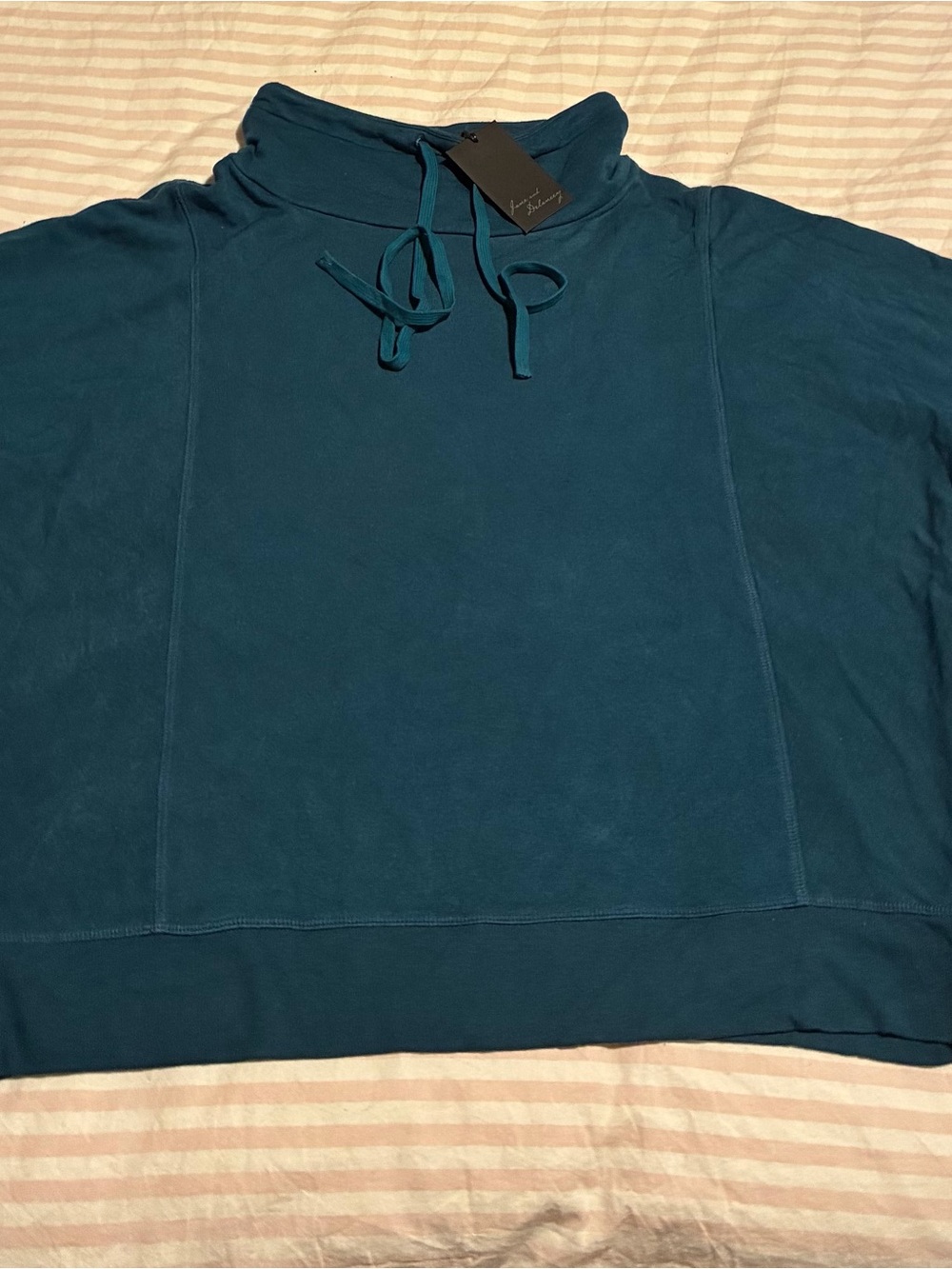 Women’s Teal Funnel Neck Pullover Sweater